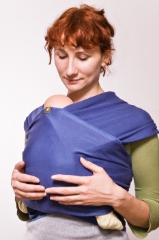 Chusta do noszenia dzieci, elastyczna - Lapis Lazuli - rozmiar L