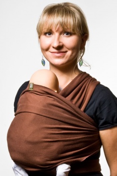 Chusta do noszenia dzieci, elastyczna - Topaz - rozmiar M