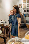 Ring Sling, Jacquard Weave, with gathered shoulder (62% cotton 38% tussah silk) - LITTLE LOVE - NEO - standard 1.8m