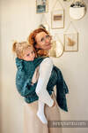 Marsupio Ibrido Semi Strutturato LennyHybrid, misura Preschool, tessitura Jacquard, 51% cotone 49% seta - WILD WINE - IVY
