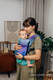 LennyLight Tragehilfe, Größe Standard, Jacquardwebung, 100% Baumwolle - PEACOCK’S TAIL - FANTASY #babywearing