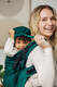 LennyPreschool Tragehilfe, Größe Preschool, Fischgrätmuster, 100% Baumwolle - EMERALD #babywearing