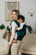 LennyPreschool Tragehilfe, Größe Preschool, Fischgrätmuster, 100% Baumwolle - EMERALD #babywearing