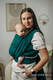 Chusta do noszenia dzieci - SZMARAGD, splot jodełkowy (100% bawełna) - rozmiar XS #babywearing