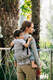 LennyPreschool Carrier, Preschool Size, jacquard weave (55% cotton, 45% TENCEL Lyocell) - HEXAFLOWERS - MIRROR #babywearing