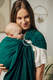 Ring Sling - EMERALD - 100% Cotton - Herringbone Weave -  with gathered shoulder - standard 1.8m #babywearing