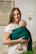 Ring Sling - EMERALD - 100% Cotton - Herringbone Weave -  with gathered shoulder - standard 1.8m #babywearing