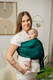 Ring Sling - EMERALD - 100% Cotton - Herringbone Weave -  with gathered shoulder - standard 1.8m #babywearing