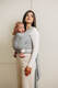Tragetuch, Fischgrätmuster (100% Baumwolle) - LITTLE HERRINGBONE GRAU - Größe S #babywearing