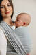 Tragetuch, Fischgrätmuster (100% Baumwolle) - LITTLE HERRINGBONE GRAU - Größe S #babywearing