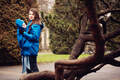 Babywearing Coat - size L - blue #babywearing