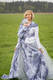 Baby Wrap, Jacquard Weave (100% cotton) - GALLEONS NAVY BLUE & WHITE - size XS #babywearing