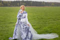 Baby Wrap, Jacquard Weave (100% cotton) - GALLEONS NAVY BLUE & WHITE - size XS #babywearing