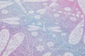 Baby Wrap, Jacquard Weave (60% cotton, 40% linen) - DRAGONFLY LAVENDER - size M #babywearing