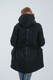 Dwustronna kurtka do noszenia - Parka - rozmiar 4XL - Czarna - Szara #babywearing