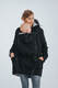 Dwustronna kurtka do noszenia - Parka - rozmiar 4XL - Czarna - Szara #babywearing