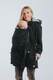 Dwustronna kurtka do noszenia - Parka - rozmiar 4XL - Czarna - Szara #babywearing