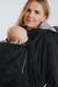 Dwustronna kurtka do noszenia - Parka - rozmiar 4XL - Czarna - Szara #babywearing