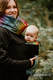 Felpa per babywearing 3.0 - Nero con  Symphony Rainbow Dark - taglia L #babywearing