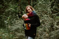 Babywearing Sweatshirt 3.0 - Black with Symphony Rainbow Dark - size 4XL #babywearing