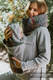 Bluza do noszenia dzieci 3.0 - Szary Melanż z Kolorowym Wiatrem - rozmiar L #babywearing