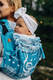 Onbuhimo de Lenny, taille standard, jacquard, (51% Coton, 30% Laine Mérinos, 10% Soie, 5% Cachemire, 4% Fil Métallisé) - SYMPHONY - ICY #babywearing