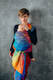 Żakardowa chusta do noszenia dzieci, bawełna - TĘCZOWY LOTOS - rozmiar XS #babywearing