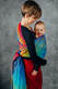 Żakardowa chusta do noszenia dzieci, bawełna - TĘCZOWY LOTOS - rozmiar XS #babywearing