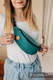Saszetka z tkaniny chustowej, (100% bawełna) - MAŁA JODEŁKA OMBRE ZIELEŃ  #babywearing