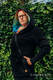 Asymetryczna Bluza - Czarna z Tęczowy Lotos - rozmiar S #babywearing