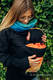 Babywearing Sweatshirt 3.0 - Black with Rainbow Lotus - size 3XL #babywearing