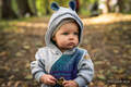 Jumpsuit für Kind - Größe 80 - Graue Melange mit Peacock's Tail - Fantasy #babywearing