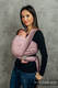 Chusta do noszenia dzieci, tkana splotem jodełkowym, bawełna - MAŁA JODEŁKA OMBRE RÓŻ - rozmiar S #babywearing