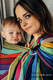Ringsling, Broken twill Weave (100% cotton), with gathered shoulder - CAROUSEL OF COLORS - standard 1.8m #babywearing
