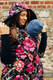 Felpa asimmetrica con cappuccio - Peony - Taglia 4XL (87% cotone, 10% elastane, 3% polyester) #babywearing