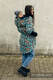 Felpa asimmetrica con cappuccio - Tropical Garden - Taglia 4XL (87% cotone, 10% elastane, 3% polyester) #babywearing