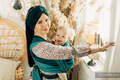 Chusta tkana, splot jodełkowy, (100% bawełna) - NOVA - MAŁA JODEŁKA OLIWIA - rozmiar S #babywearing