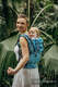 Marsupio LennyUpGrade, misura Standard, tessitura jacquard, 100% viscosa di bamboo - PEACOK'S TAIL - SEA ANGEL #babywearing