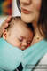 LennyLight Carrier, Standard Size, herringbone weave 100% cotton - LITTLE HERRINGBONE OMBRE GREEN  #babywearing
