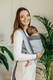 Mein Erstes Tragetuch, Kreuzköper-Bindung (100% Baumwolle) - COOL GREY - Größe XS #babywearing