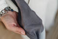 Mein Erstes Tragetuch, Kreuzköper-Bindung (100% Baumwolle) - COOL GREY - Größe XS #babywearing