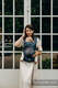 Mochila LennyLight, talla estándar, tejido jaqurad (54% algodón, 46% TENCEL) - RAINFOREST - NOCTURNAL #babywearing