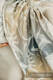 Fascia ad anelli, tessitura Jacquard (100% cotone), spalla aperta - JURASSIC PARK - ICE DESERT - taglia standard 1.8m #babywearing