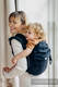 Onbuhimo – bæresele uten midjebelte, Størrelse , PEACOCK'S TAIL - PITCH BLACK (Andre sortering) #babywearing