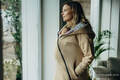 Asymmetrischer Pullover - Beige mit Wild Wine - Vineyard - Größe XXL #babywearing