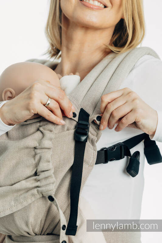 Kapturek do nosidełka (100% bawełna) - PEANUT BUTTER #babywearing