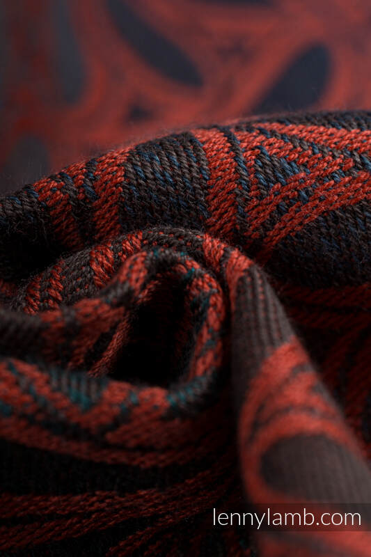 Żakardowa chusta kółkowa do noszenia dzieci, (100% bawełna), ramię bez zakładek - INFINITY - GERDA - standard 1.8m (drugi gatunek) #babywearing