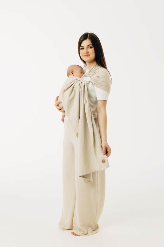 Sling, sergé brisé,  épaule sans plis (58% coton, 42% viscose de bambou) - TRACK - standard 1.8m #babywearing