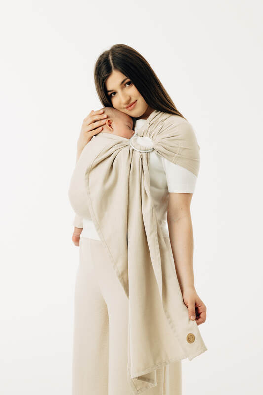 Sling, sergé brisé,  épaule sans plis (58% coton, 42% viscose de bambou) - TRACK - standard 1.8m #babywearing