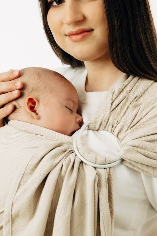 Sling, sergé brisé,  épaule sans plis (58% coton, 42% viscose de bambou) - TRACK - standard 1.8m #babywearing